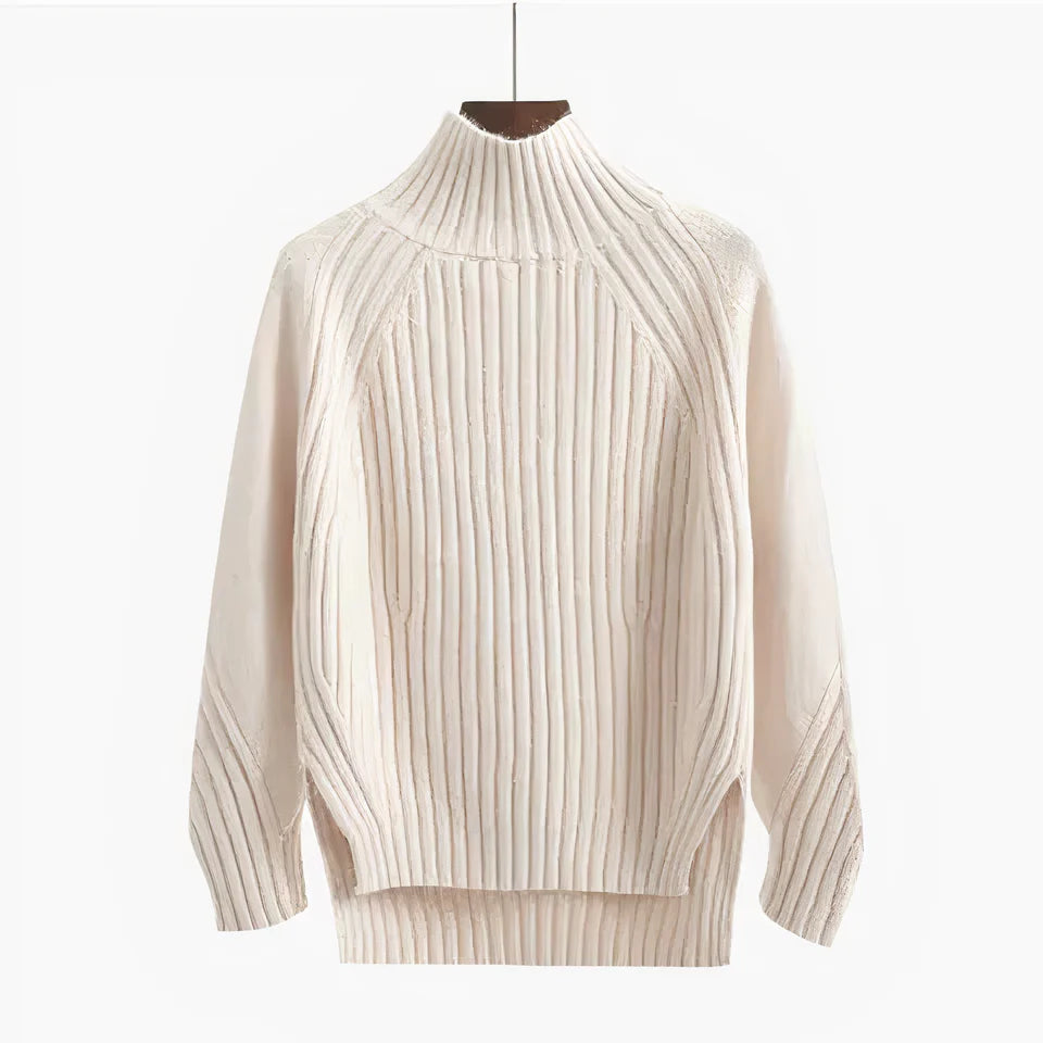 Danielle | Elegant Ribbed Mock Neck Turtleneck Sweater