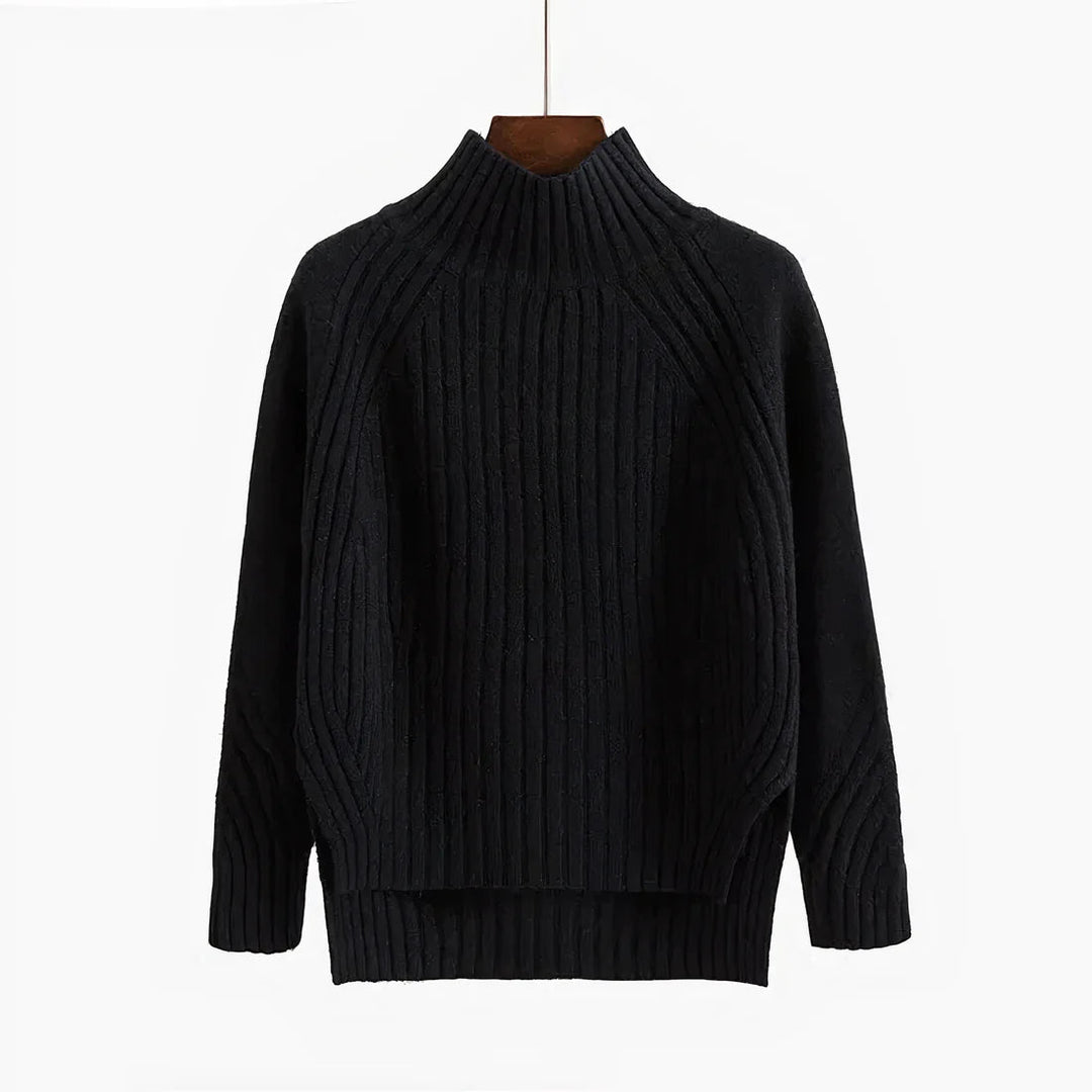 Danielle | Elegant Ribbed Mock Neck Turtleneck Sweater