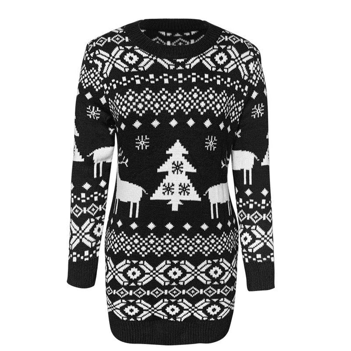 Danielle | Fair Isle Reindeer Christmas Sweater Women