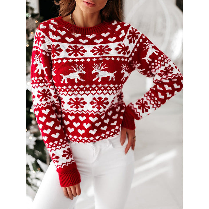 Danielle | Fair Isle Reindeer Christmas Sweater Women