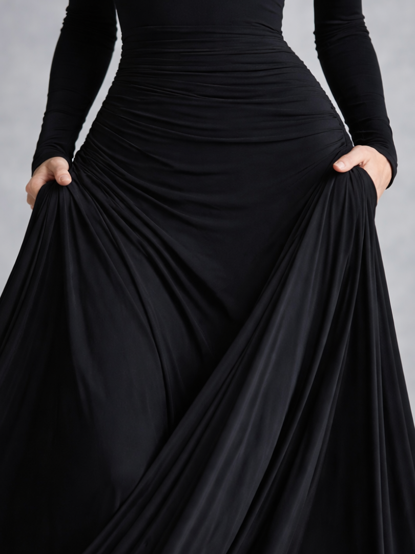 Danielle | Off Shoulder Ruched Waist Fall Wedding Guest Maxi Dress
