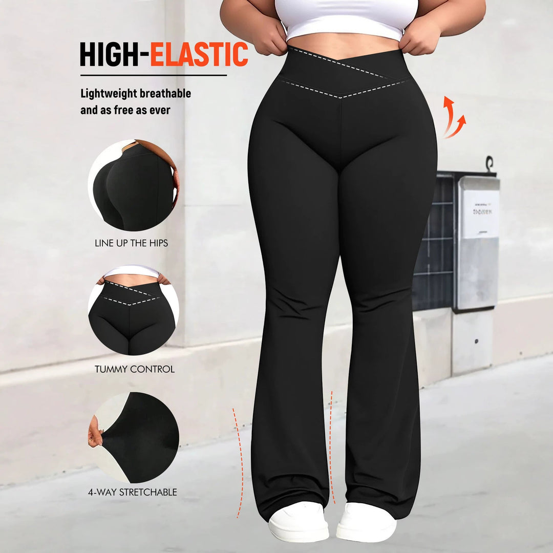 Danielle | Relaxed High-Waisted Flare Leggings with Tummy Control