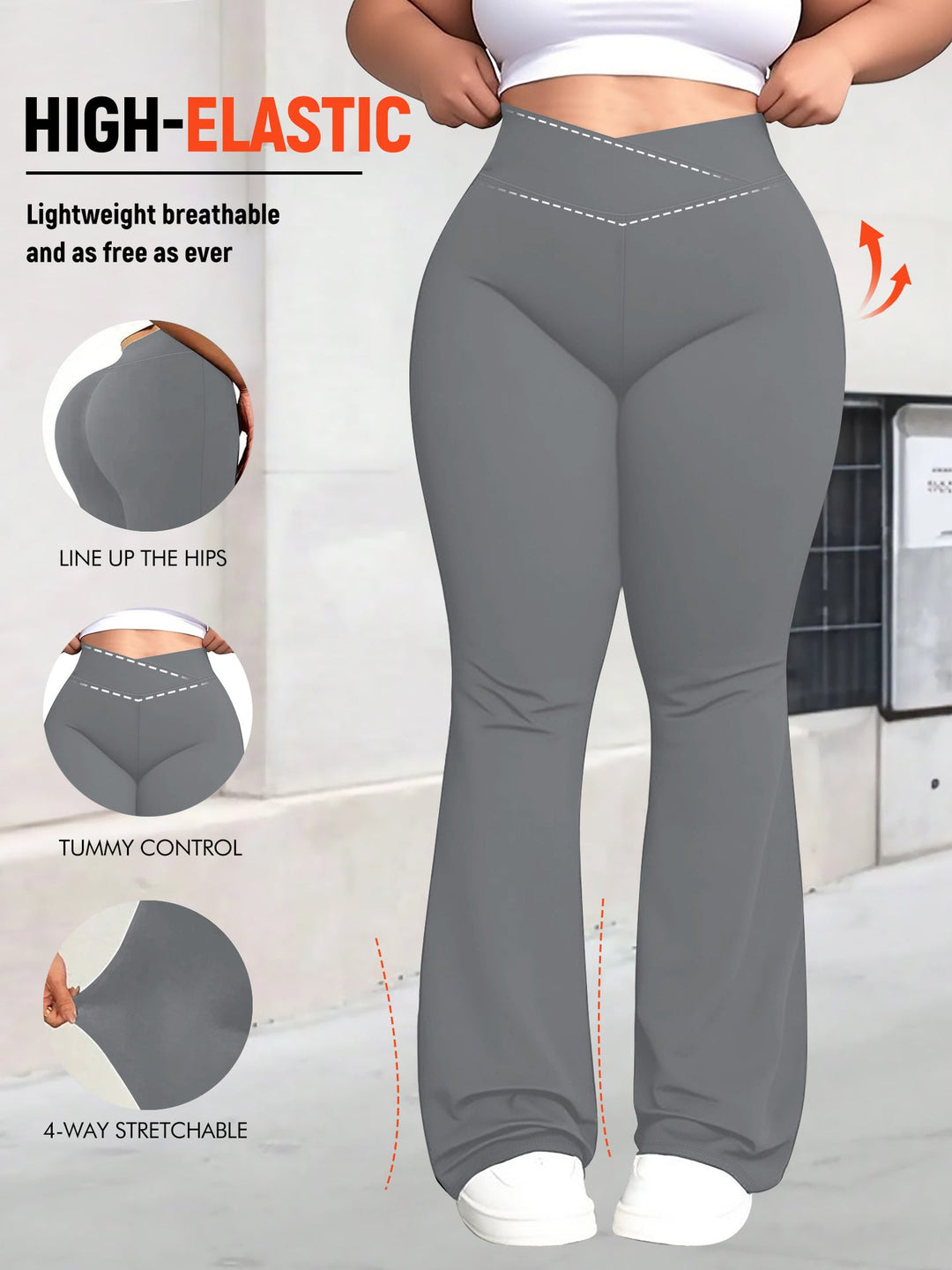 Danielle | Relaxed High-Waisted Flare Leggings with Tummy Control
