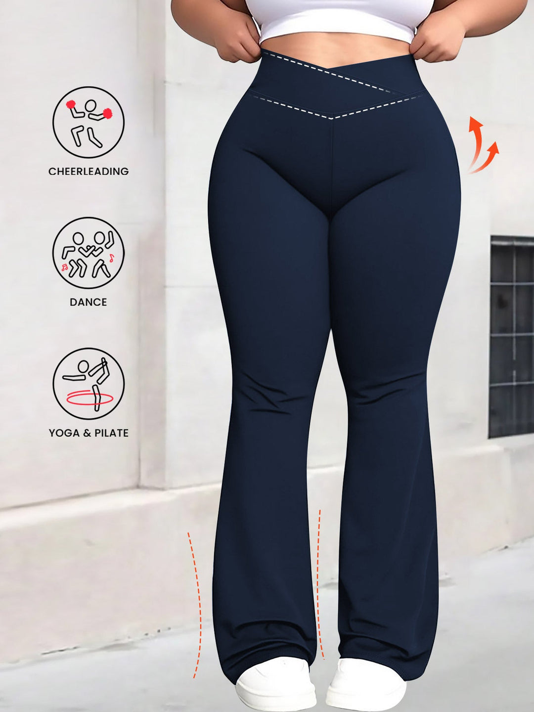Danielle | Relaxed High-Waisted Flare Leggings with Tummy Control