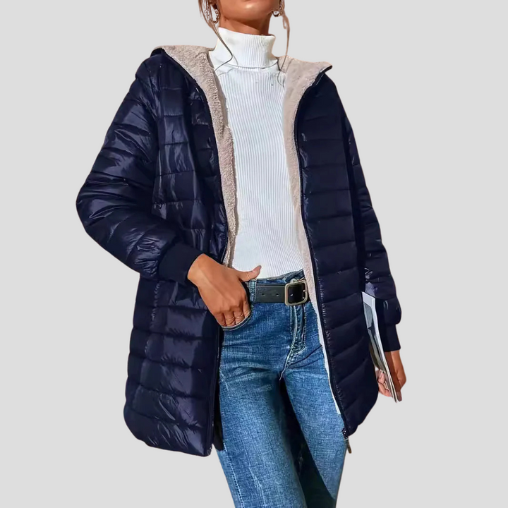 Deborah | Classic Hooded Sherpa-Lined Puffer Jacket
