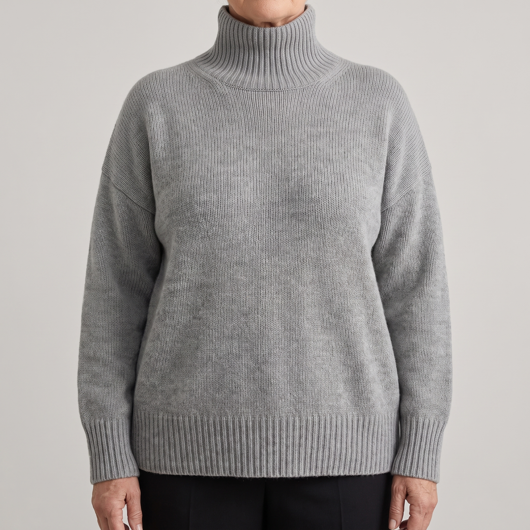 Deborah | Effortless Ribbed Knit Turtleneck Sweater