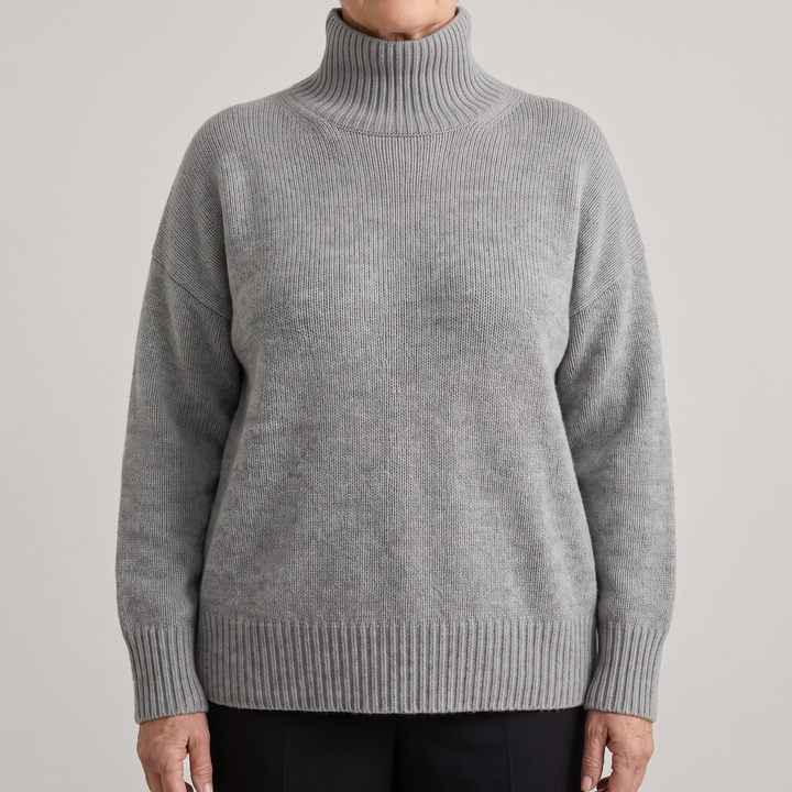 Deborah | Effortless Ribbed Knit Turtleneck Sweater