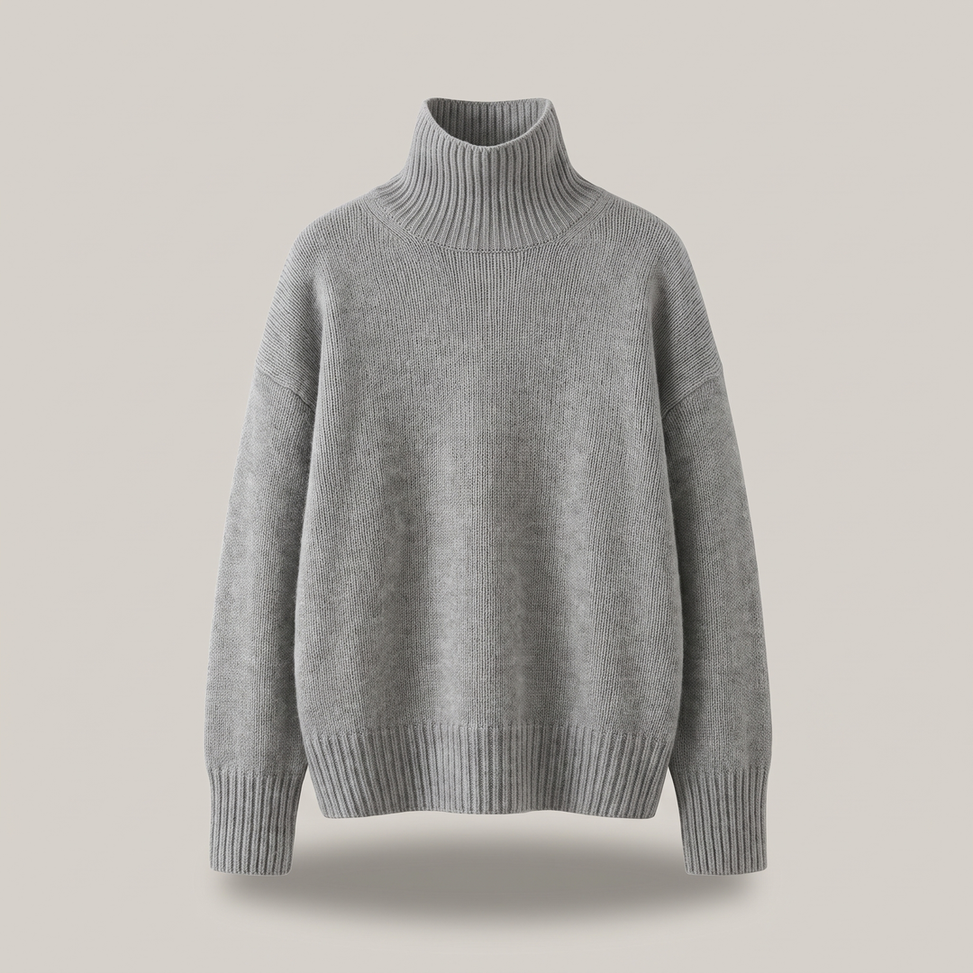 Deborah | Effortless Ribbed Knit Turtleneck Sweater