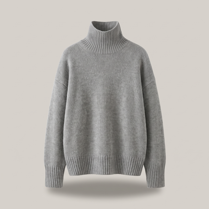 Deborah | Effortless Ribbed Knit Turtleneck Sweater