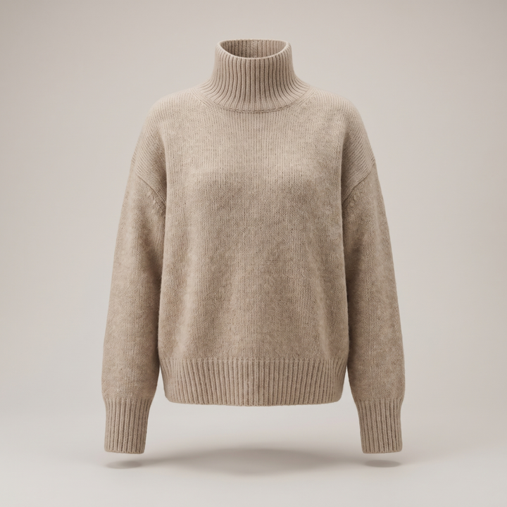 Deborah | Effortless Ribbed Knit Turtleneck Sweater