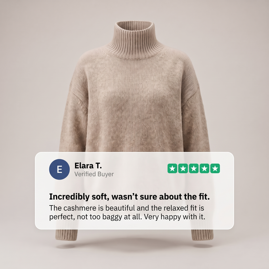 Deborah | Effortless Ribbed Knit Turtleneck Sweater