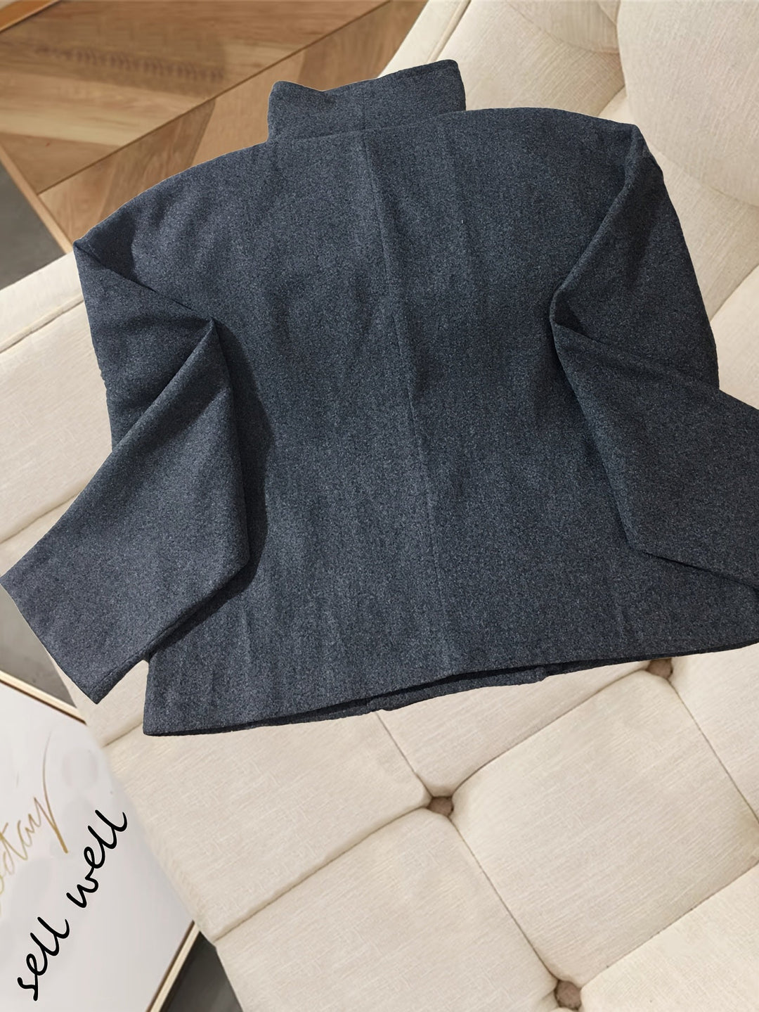 Debra | Polished Cropped Double Breasted Pea Coat
