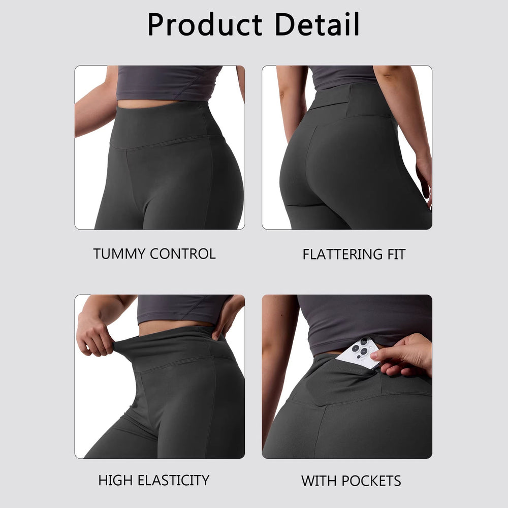 Denise | Refined High-Waist Fleece-Lined Flare Leggings