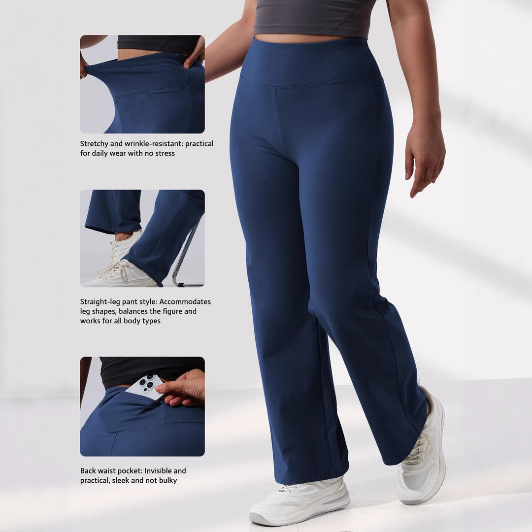 Denise | Refined High-Waist Fleece-Lined Flare Leggings