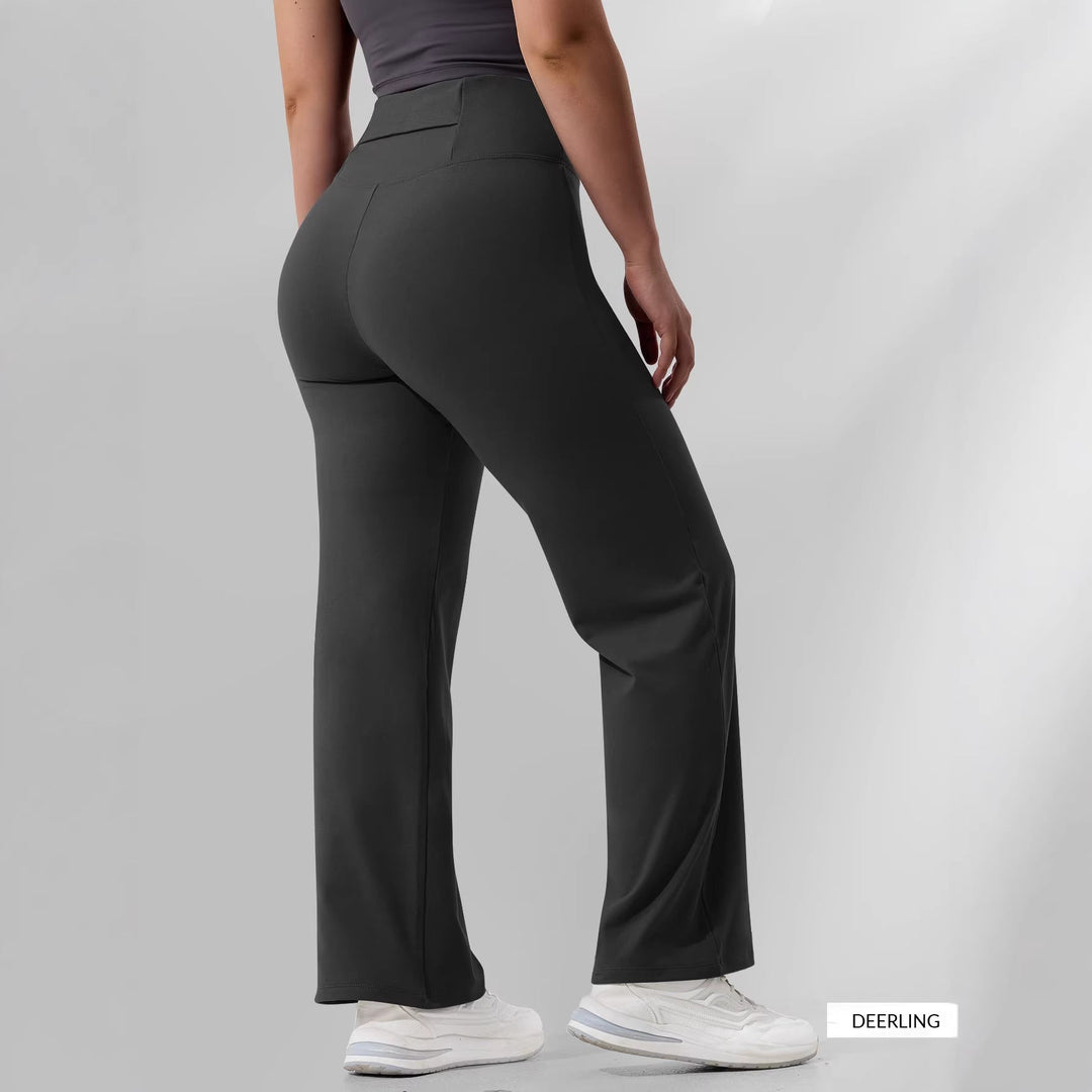 Denise | Refined High-Waist Fleece-Lined Flare Leggings