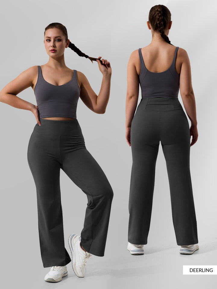 Denise | Refined High-Waist Fleece-Lined Flare Leggings
