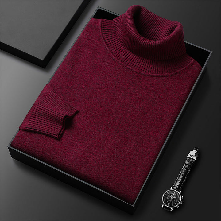 Dennis | Effortless Ribbed Knit Turtleneck Sweater