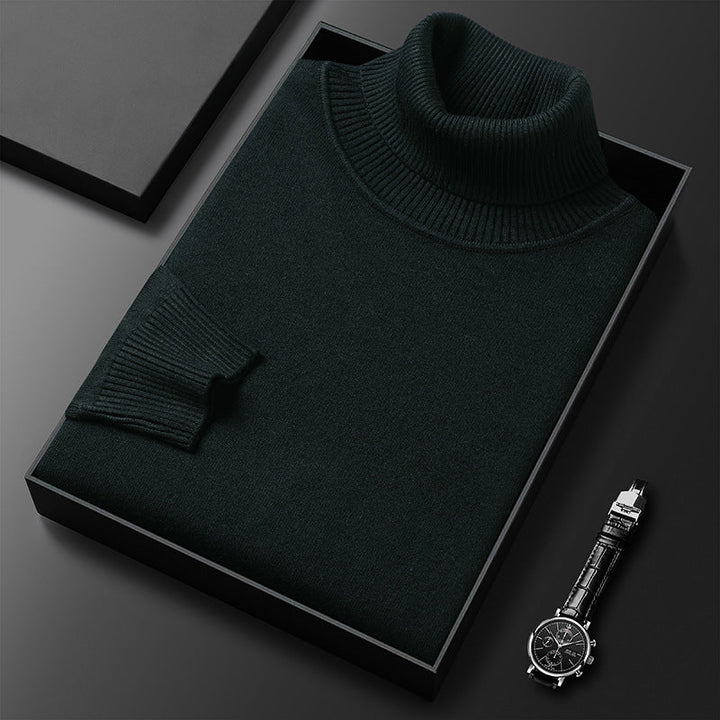 Dennis | Effortless Ribbed Knit Turtleneck Sweater