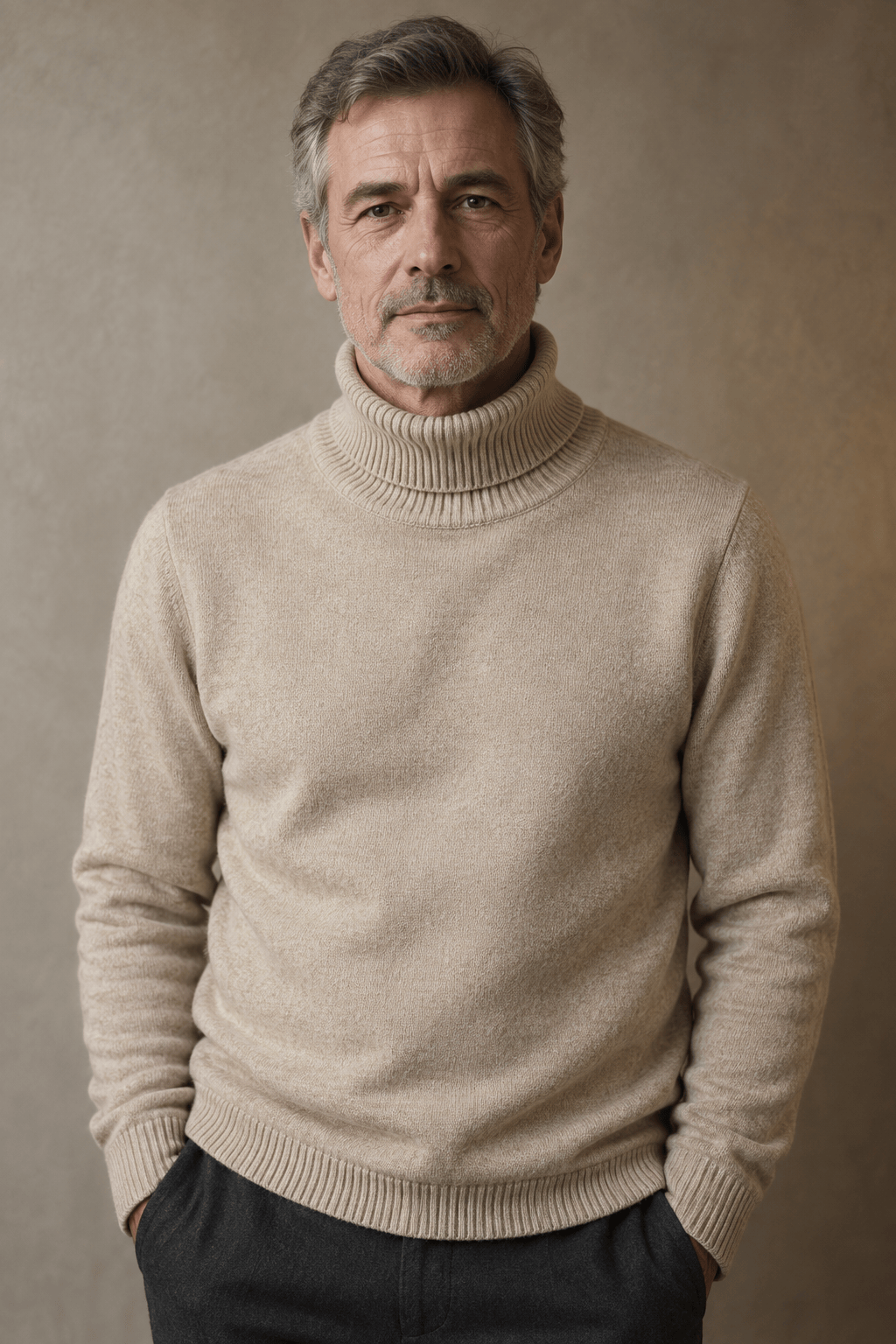 Dennis | Effortless Ribbed Knit Turtleneck Sweater
