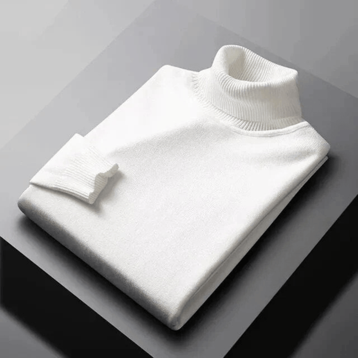 Dennis | Effortless Ribbed Knit Turtleneck Sweater
