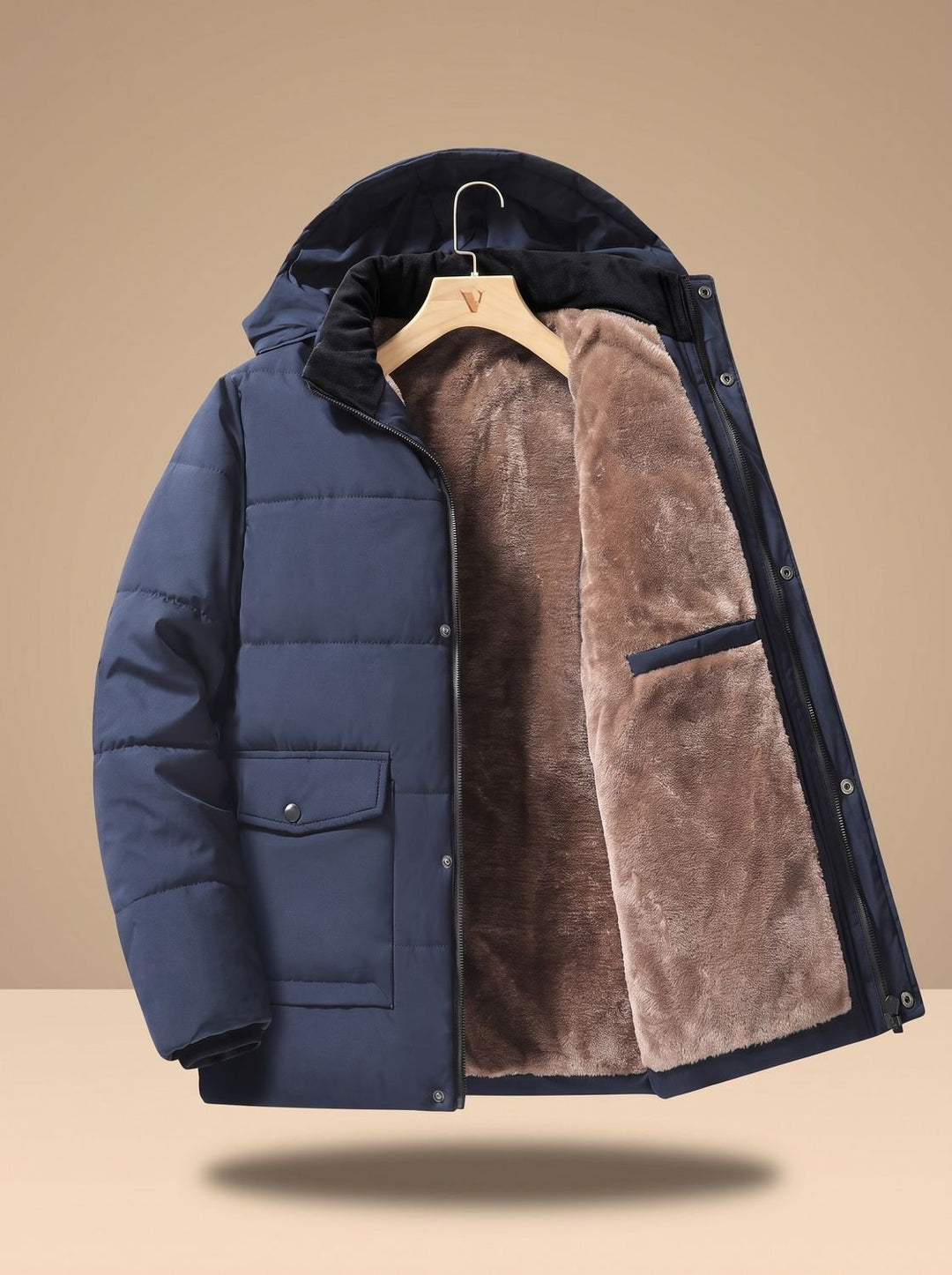 Dennis | Stylish Hooded Quilted Mens Puffer Jacket