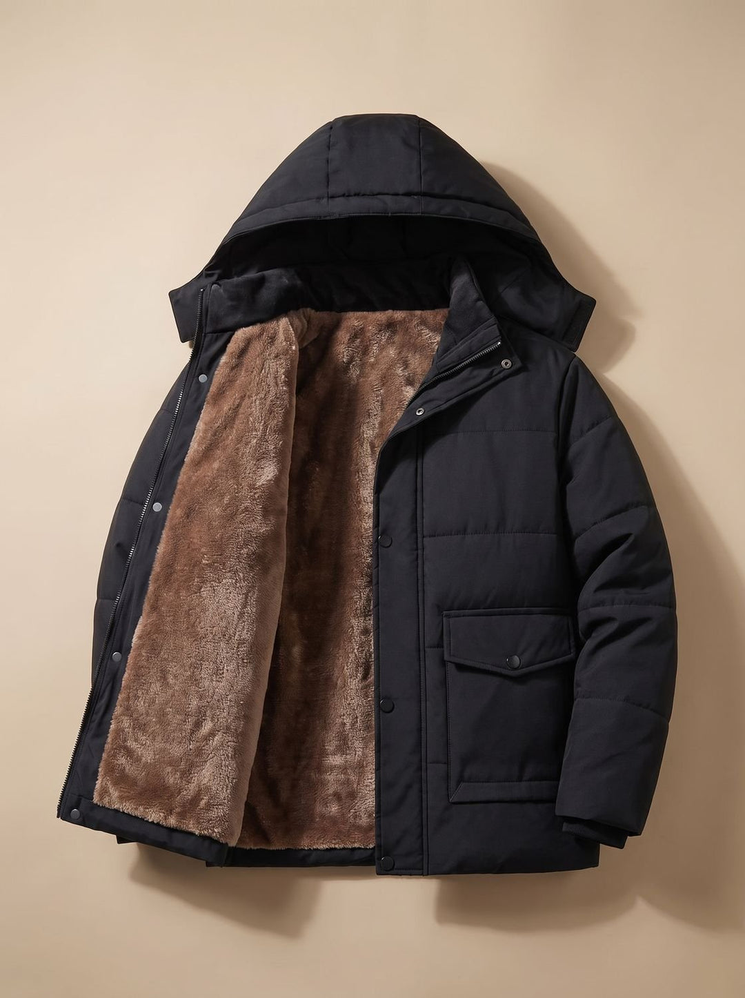 Dennis | Stylish Hooded Quilted Mens Puffer Jacket