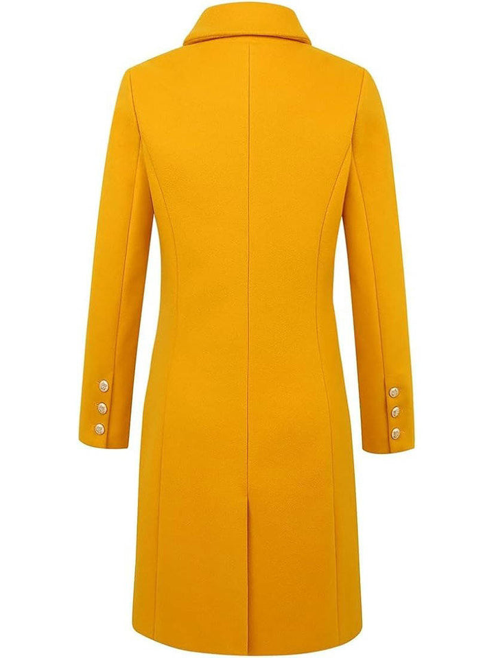 Diana | Chic Double Breasted Midi Pea Coat