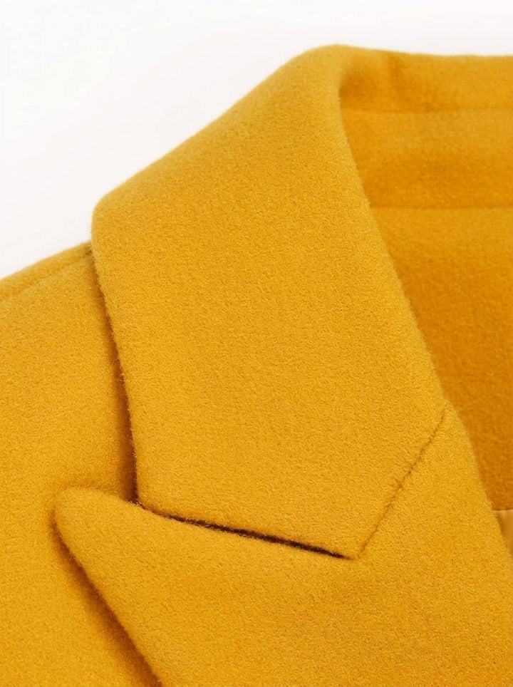 Diana | Chic Double Breasted Midi Pea Coat