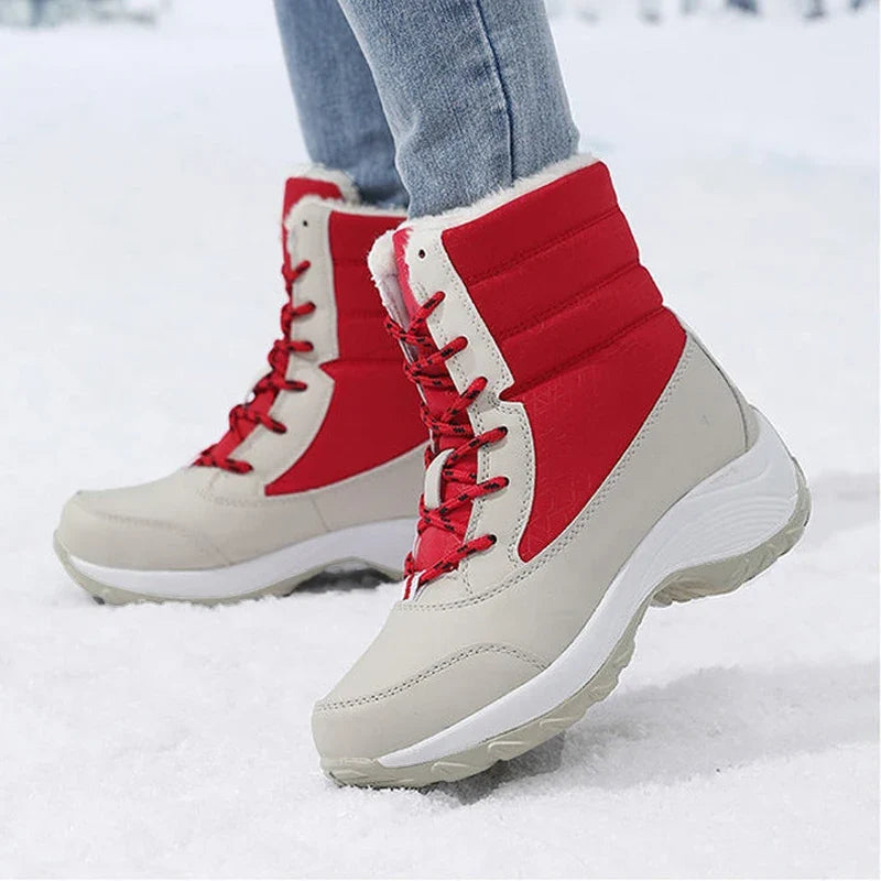 Diana | Elegant Plush-Trim Waterproof Winter Boots