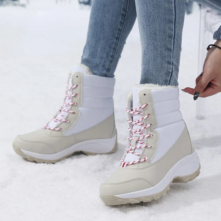 Diana | Elegant Plush-Trim Waterproof Winter Boots