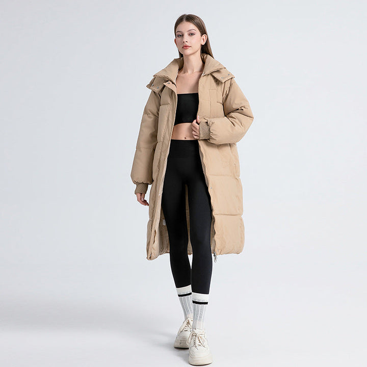 Diana | Stylish Long Hooded Quilted Winter Puffer Jacket
