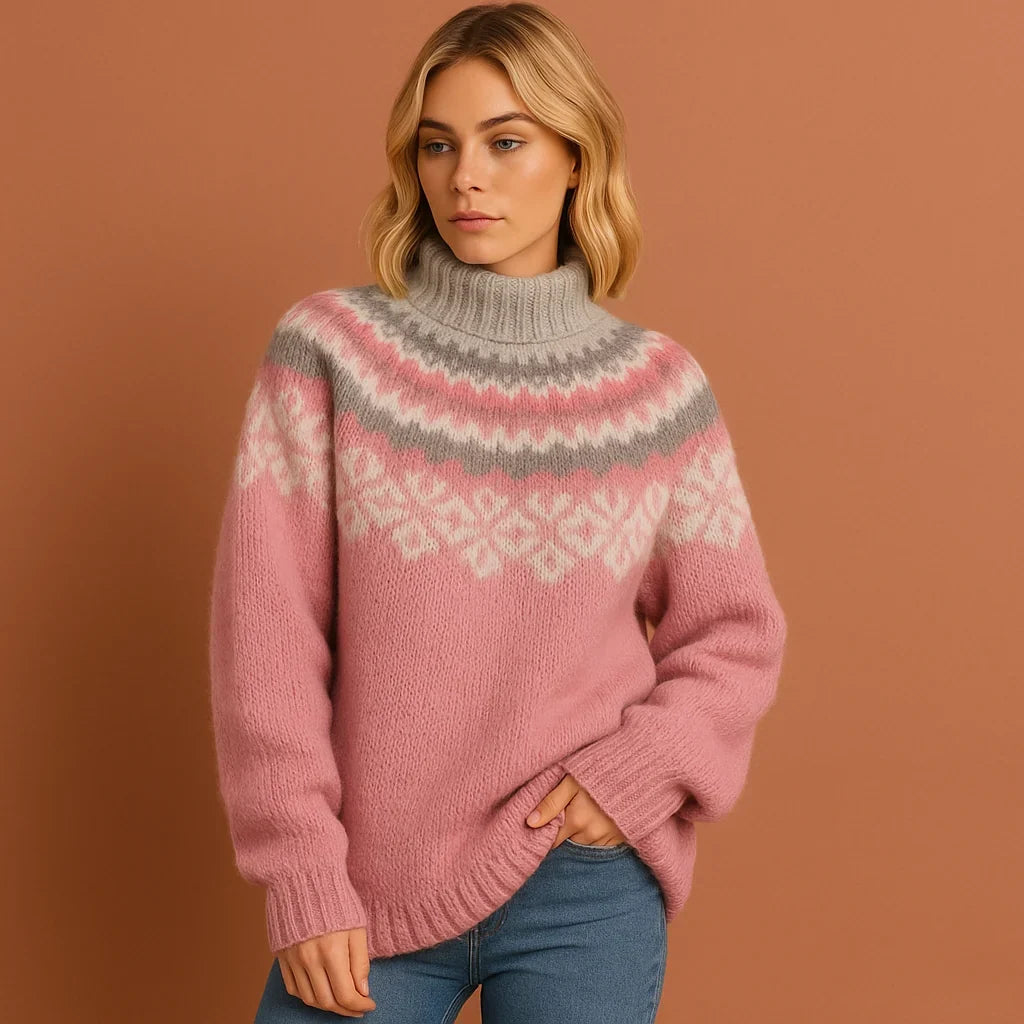 Diane | Fair Isle Crewneck Christmas Sweater Women