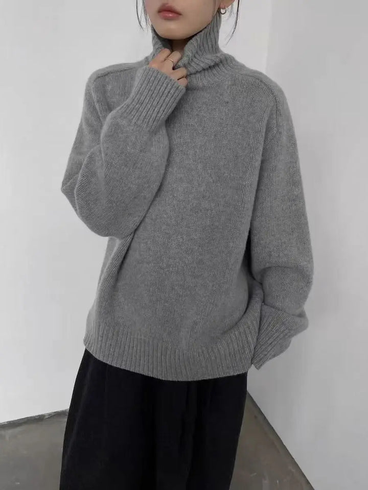 Diane | Relaxed Oversized Long Sleeve Turtleneck Sweater