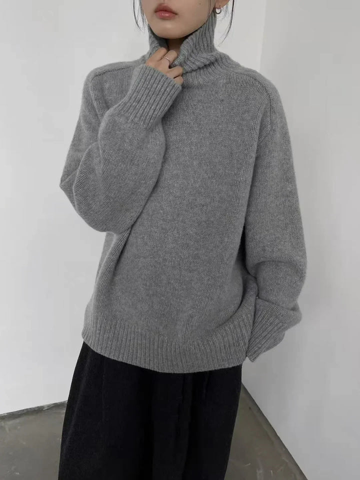 Diane | Relaxed Oversized Long Sleeve Turtleneck Sweater