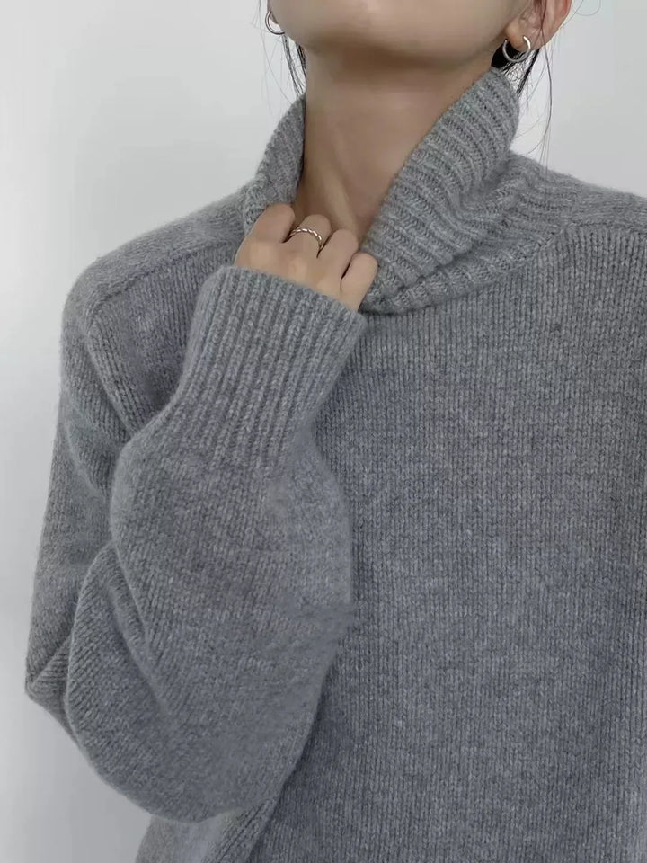 Diane | Relaxed Oversized Long Sleeve Turtleneck Sweater