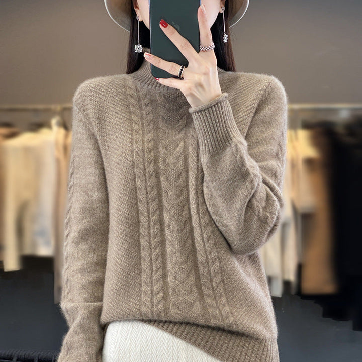 Diane | Timeless Cable Knit Turtleneck Sweater
