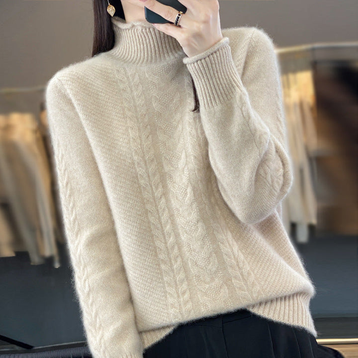 Diane | Timeless Cable Knit Turtleneck Sweater