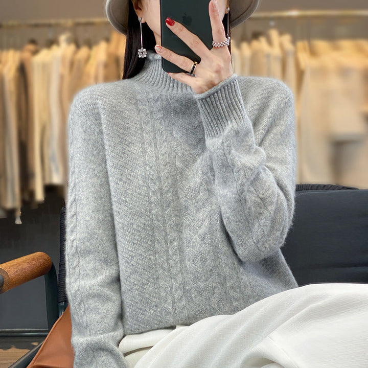 Diane | Timeless Cable Knit Turtleneck Sweater