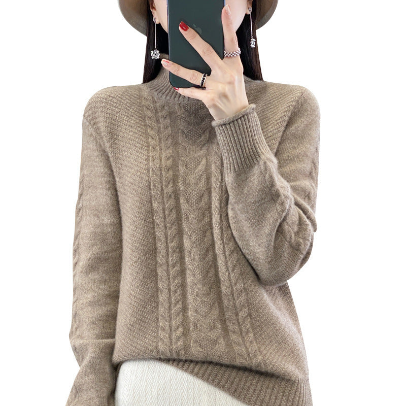 Diane | Timeless Cable Knit Turtleneck Sweater