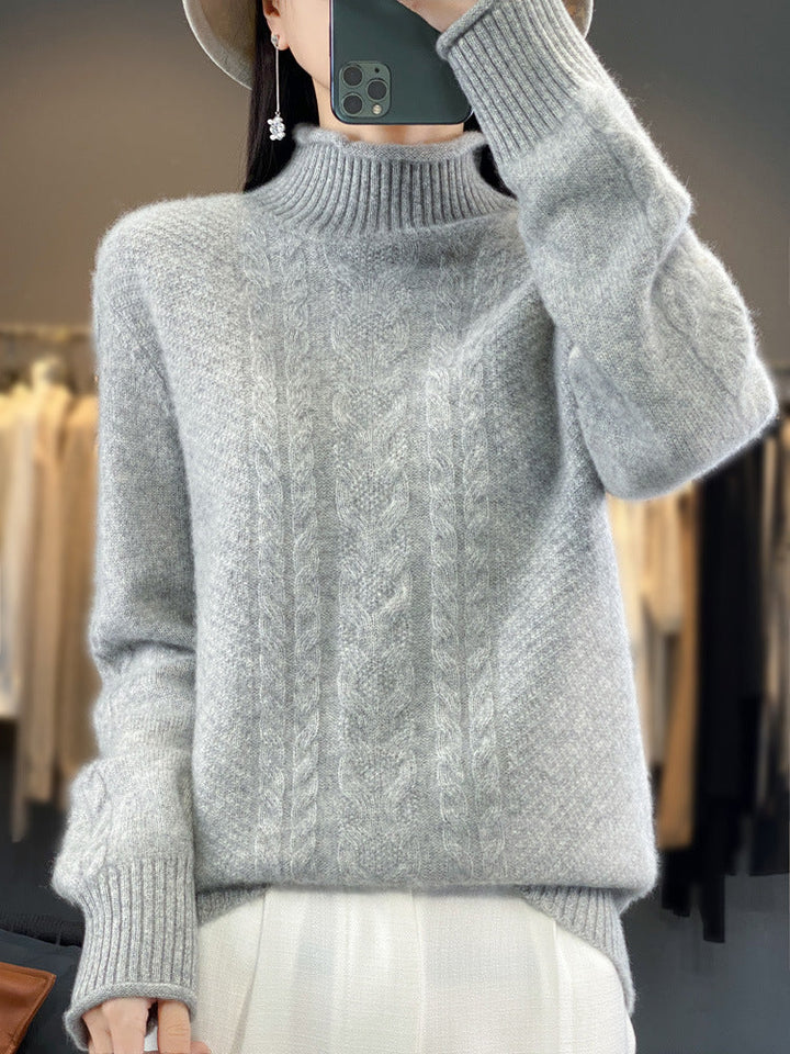 Diane | Timeless Cable Knit Turtleneck Sweater