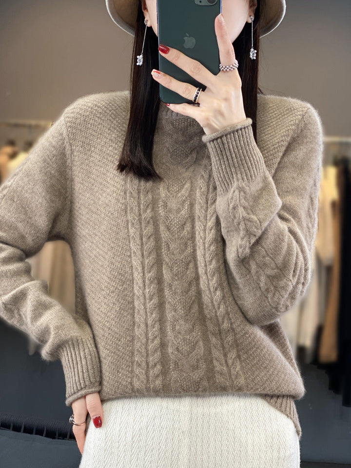 Diane | Timeless Cable Knit Turtleneck Sweater