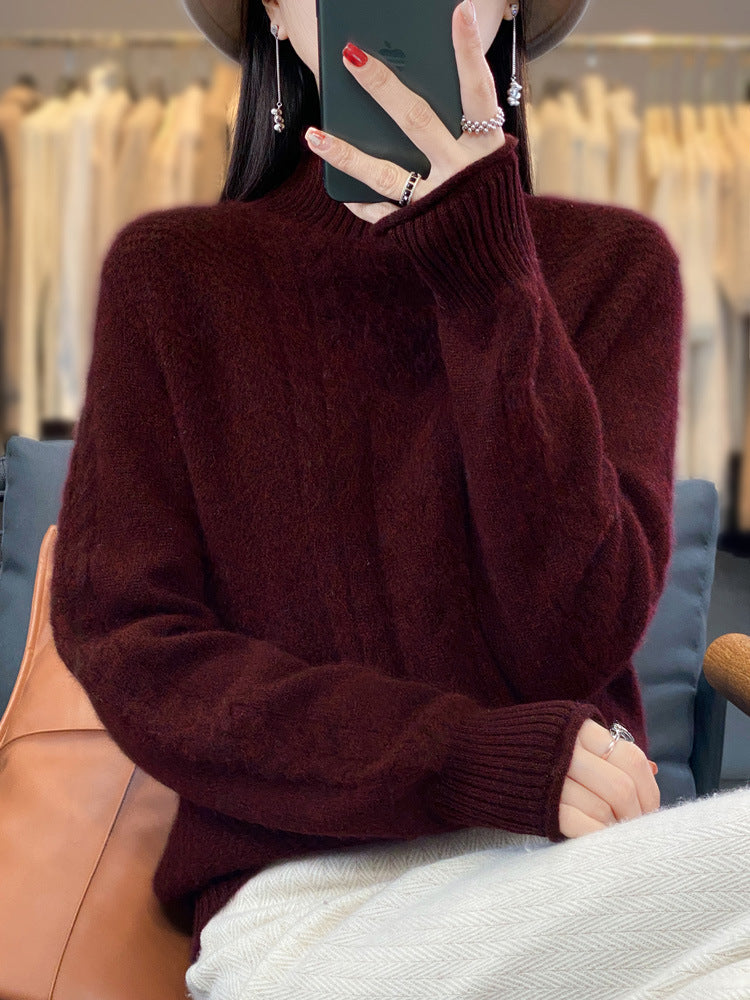 Diane | Timeless Cable Knit Turtleneck Sweater