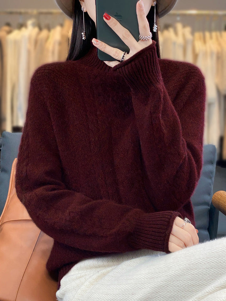 Diane | Timeless Cable Knit Turtleneck Sweater