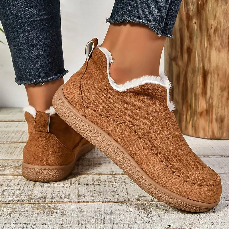 Donna | Classic Fur-Lined Winter Boots with Stitched Trim