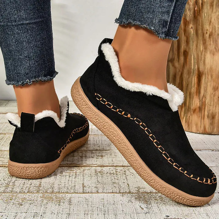 Donna | Classic Fur-Lined Winter Boots with Stitched Trim