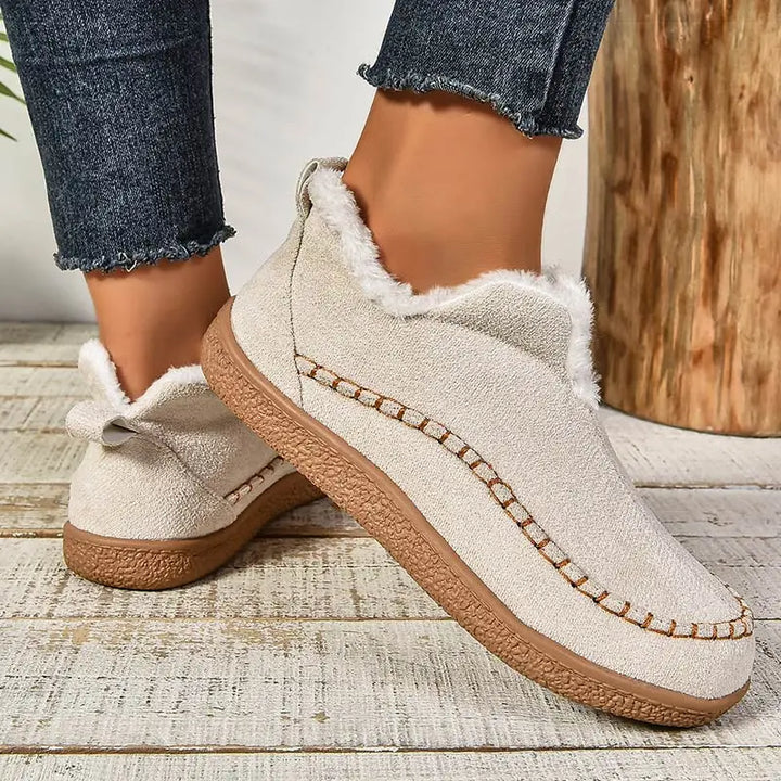 Donna | Classic Fur-Lined Winter Boots with Stitched Trim
