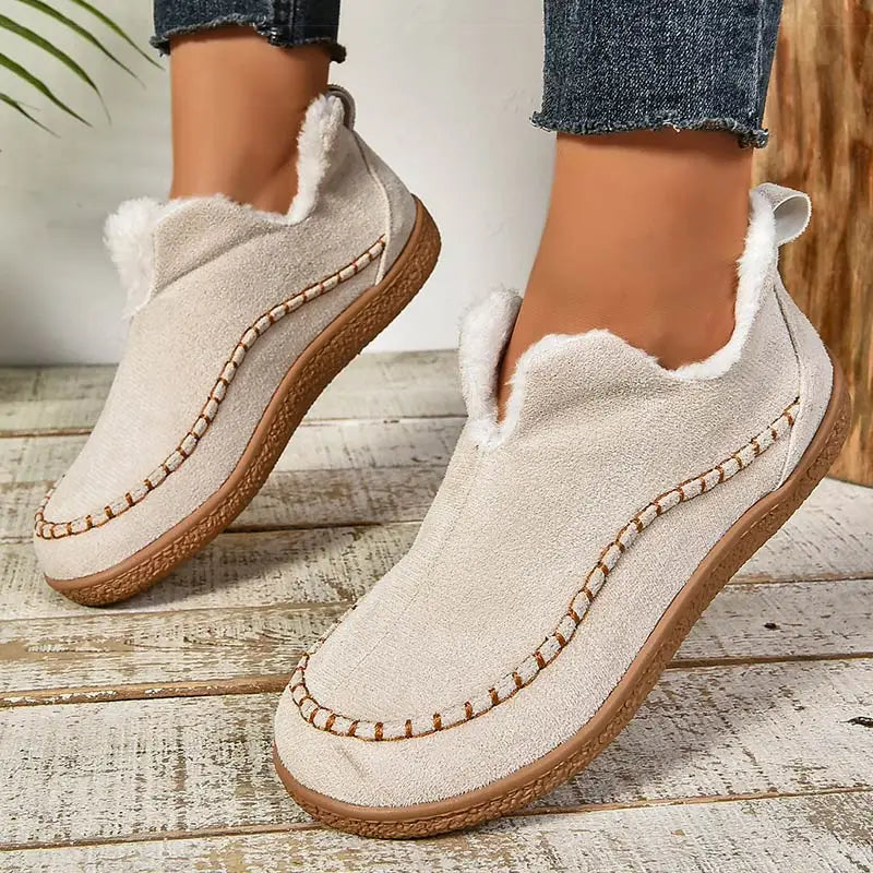 Donna | Classic Fur-Lined Winter Boots with Stitched Trim