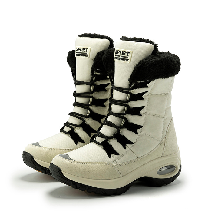 Donna | Plush-Lined Lace-Up Mid-Calf Winter Snow Boots