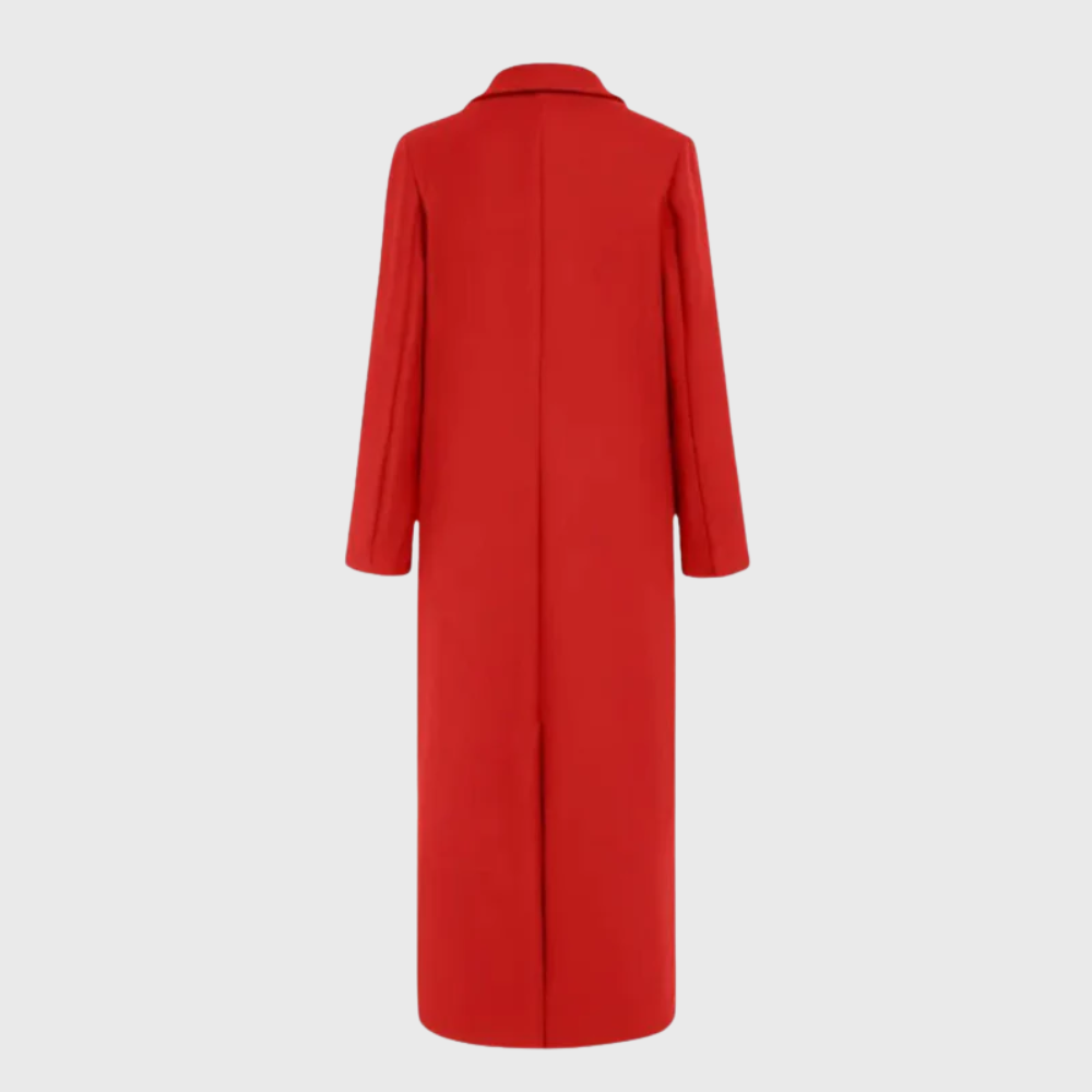 Donna | Sophisticated Double Breasted Long Pea Coat