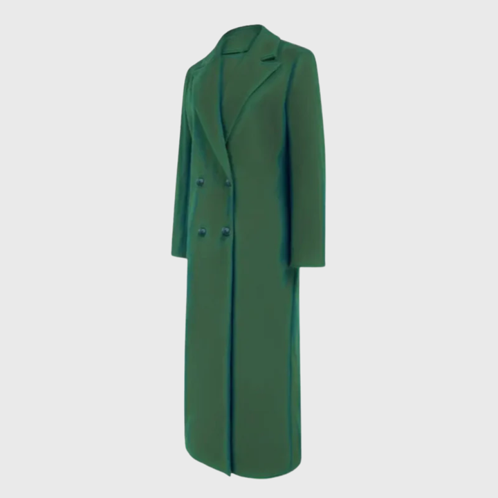Donna | Sophisticated Double Breasted Long Pea Coat